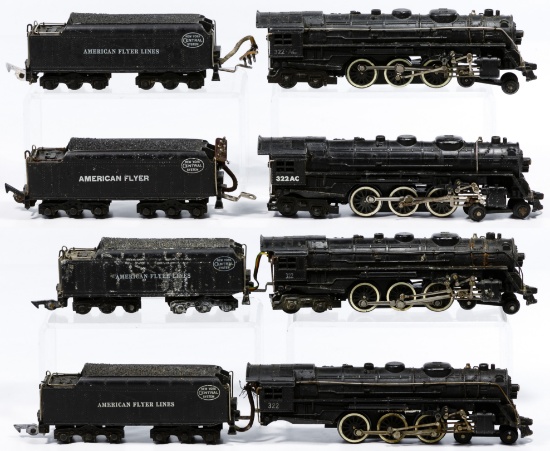 American Flyer Engine and Tender Model Train Assortment