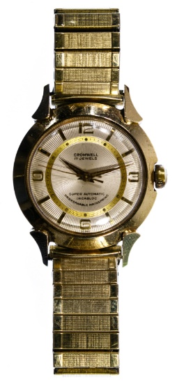 Cromwell 14k Gold Case Wrist Watch