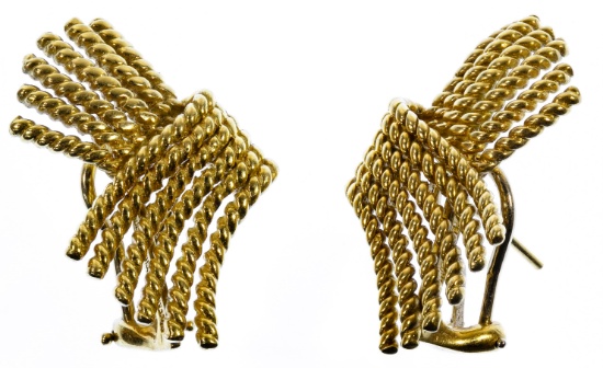 Jean Schlumberger for Tiffany 18k Gold Clip Earrings