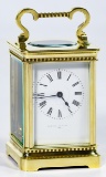 Bigelow Kennard Brass and Glass Carriage Clock