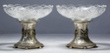 Felix Horovitz European Silver (800) and Crystal Compotes