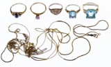 14k Gold and 10k Gold Jewelry Assortment