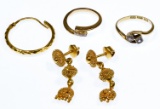 22k Gold, 18k Gold and 14k Gold Jewelry Assortment