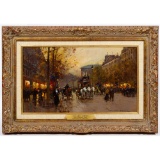 Edouard Cortes (French, 1882-1969) 'Boulevard de Capucine' Oil on Canvas