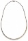 14k White and Yellow Gold Graduated Omega Necklace