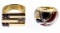 14k Gold and Gemstone Rings