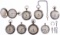 Sterling Silver and Coin Silver Pocket Watch Assortment