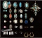 Sterling Silver, Turquoise and Coral Jewelry Assortment
