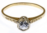 14k Gold and Diamond Ring