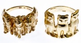 14k Gold Animal Figural Rings