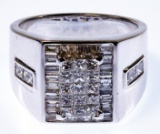 18k White Gold and Diamond Ring