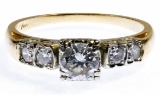 14k Gold and Diamond Ring