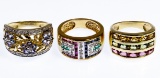 14k Gold and Gemstone Rings