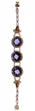 14k Rose Gold and Purple Sapphire Bracelet