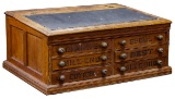 Clark's O.N.T. Oak Spool Cabinet Desk
