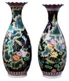 Asian Ceramic Floor Vases