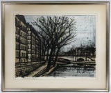 Bernard Buffet (French, 1928-1999) 'The Quai D'Anjou' Lithograph