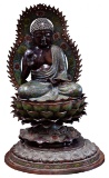 Bronze Buddha on Lotus