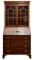 Hepplewhite Style Mahogany Bookcase Desk