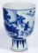 Chinese Porcelain Blue and White High Stem Cup