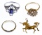 14k White Gold and 14k Gold Jewelry Assortment