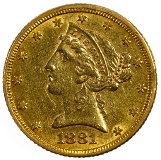 1881 $5 Gold