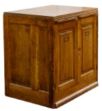 Oak Two Door Storage Cabinet