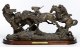 Jim Potner for Franklin Mint 'Encounter at Teton River' Sculpture