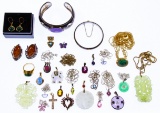 Sterling Silver Jewelry and Semi-Precious Gemstone Assortment