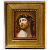 German Hand Painted Porcelain Plaque