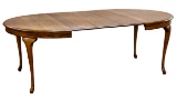 Oak Oval Dining Table with Leaves