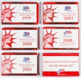 1999-2009 Silver Proof Set Assortment