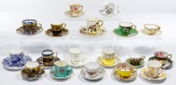 English Demitasse Cup and Saucer Assortment