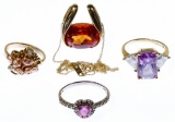 10k Gold and Semi-Precious Gemstone Jewelry Assortment