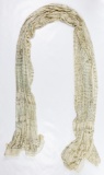 Egyptian Shawl with Silver Colored Metal Adornment