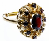 14k Gold and Garnet Ring