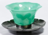Jadeite Jade Peking Glass Bowl
