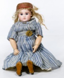 French J. Steiner Bisque Head Doll with Walking Mechanism Body