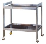 Chrome and Glass Bar Cart