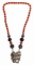 Silver and Coral Necklace