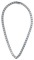 14k White Gold Woven Necklace