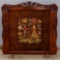 Elizabethan Style Fireplace Screen With Needlepoint