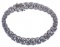 14k White Gold and Diamond Bracelet