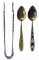 Sterling Silver (.875) and Enamel Utensils