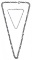 Milor 18k White Gold Chain Necklace and Bracelet