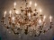 Crystal and Metal Chandelier
