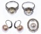 14k White Gold, Pearl and Diamond Jewelry Assortment