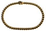 18k Gold Bead Necklace