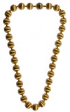 18k Gold Bead Necklace