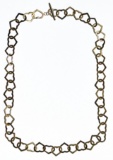 14k Gold Heart Link Necklace